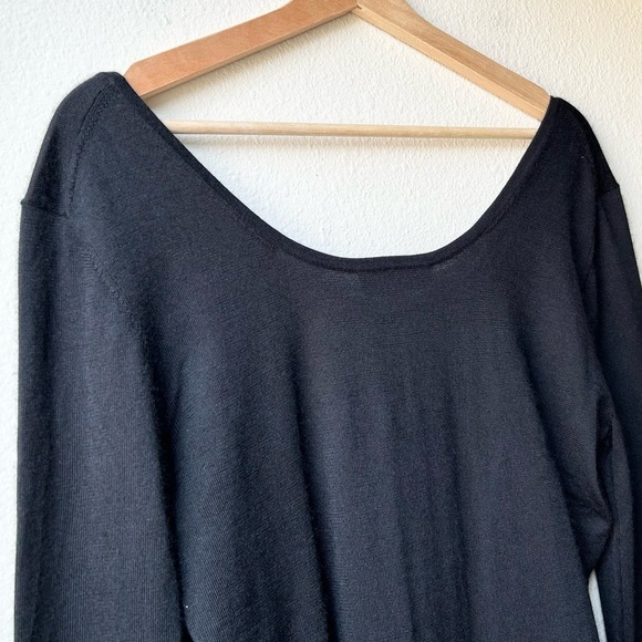 NWT GABRIELA HEARST Black Cashmere Silk Long Sleeve Emily Bodysuit Sz XL - Picture 9 of 16